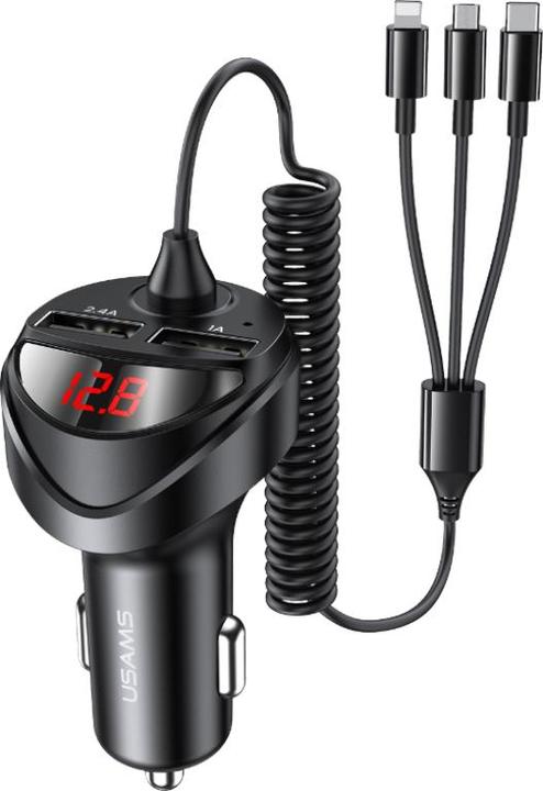 Produktbild Usams C22 einteiliges Ladegerät 2x USB-A 2,4 A (CC119TC01)