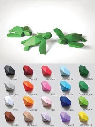 Actual product image Liebesreh SCHILDKRÖTEN SMARAGDGRÜN - Craft kit turtles emerald green