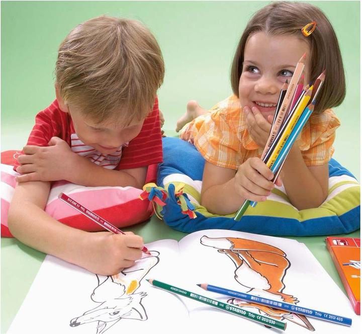 Actual product image STABILO Trio thick triangular crayon (Multicoloured, 24 x)