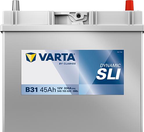 Actual product image Varta Blue Dynamic B31 (12 V, 45 Ah, 330 A)