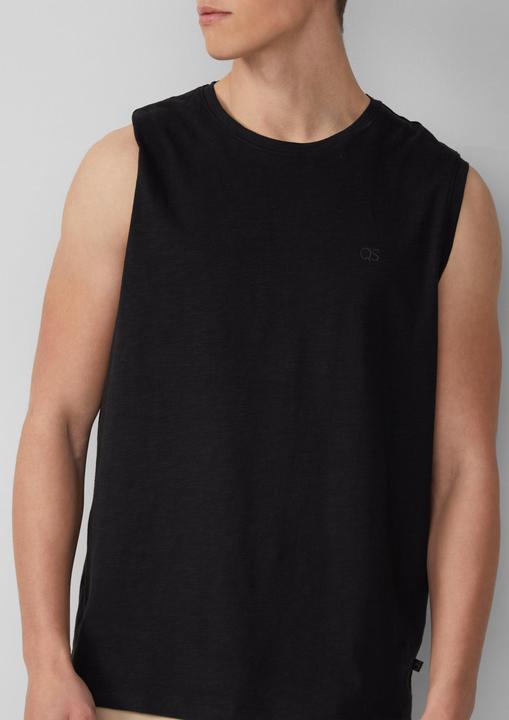 Immagine prodotto S.Oliver T-Shirt Tanktop mit Flammgarnstruktur und Logoprint (XL)