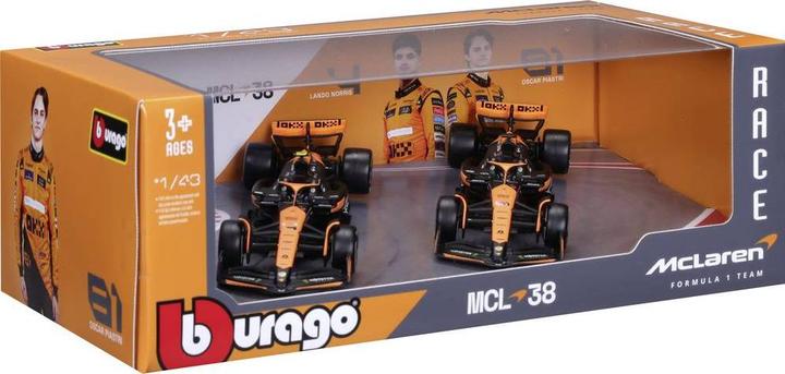 Actual product image Bburago F1 McLaren MCL38 '24 2er-Set 1:43 Modellauto