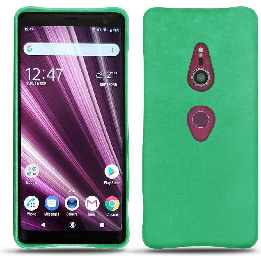 Thumbnail - Noreve Lederschutzhülle (Sony Xperia XZ3), Smartphone Hülle, Grün