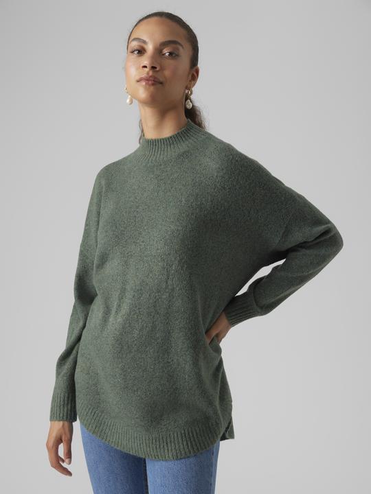 Produktbild Vero Moda VMPLAZA LS HIGHNECK LONG PULLOVER GA BOO Strickpullover (M)