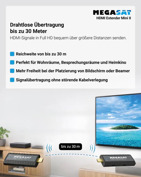 Actual product image Megasat Mini II HDMI Extender (30 m)