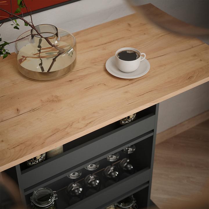 Actual product image Vicco Bar table Repose, Gold power oak/anthracite, 110 x 55 cm