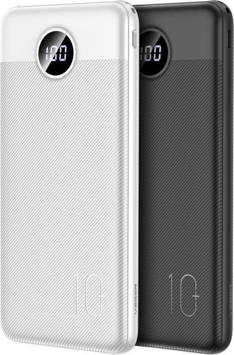 Actual product image Veger Powerbank L10S (W1105PD) 10000mAh 20W 2A PD QC3.0 - black (10000 mAh, 20 W, 20 Wh)