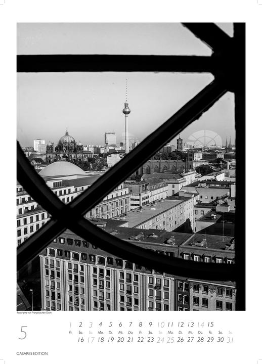 Actual product image Berlin schwarz-weiss 2026 S 29x21cm