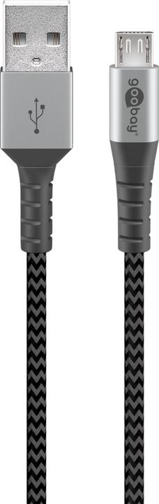 Produktbild Goobay USB A – Micro USB B (0.50 m, USB 2.0, 15 W)