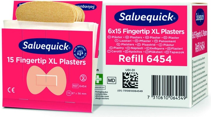 Produktbild Söhngen Refill für SALVEQUICK, 6 VE Fingerspitzenpflaster, je 15 Stk, VE à 6 Stk (6 x)