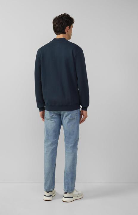Produktbild s.Oliver Sweatshirt Jacke Strukturierte Sweatjacke mit Bomberkragen (L)