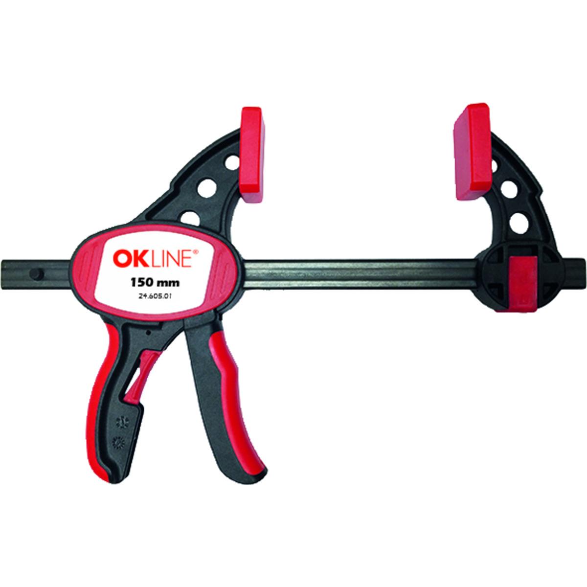 OK-Line, Schraubstock + Zwinge, Einhand-Schnellzwingen (150 mm)