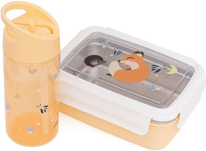 Image du produit Petit Monkey Bouteille à paille, renard et luciole (0.38 l)