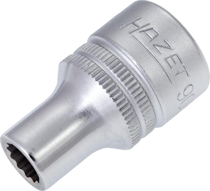 Produktbild HAZET Steckschlüsseleinsatz ∙ Doppelsechskant 900Z-8 ∙ Vierkant12,5 mm (1/2 Zoll) ∙ Aussen Doppel-Se… (8 mm)