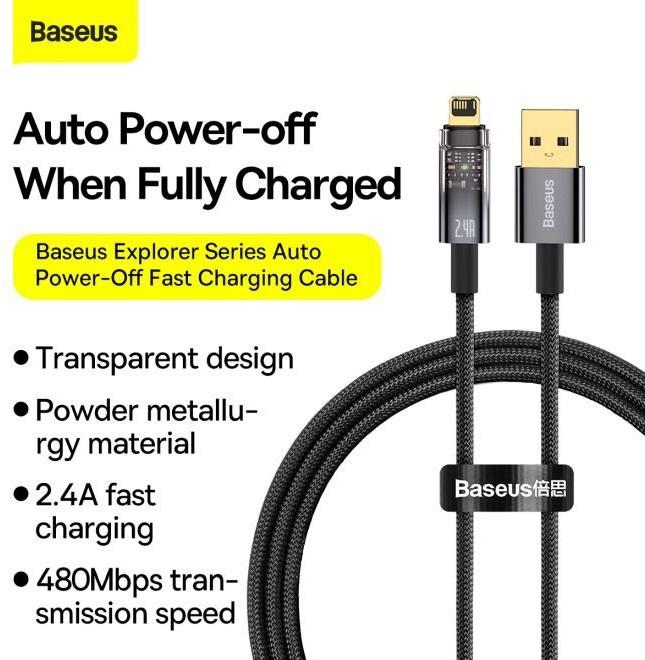 Produktbild Baseus USB A – Lightning (1 m, USB 3.0, 20 W)