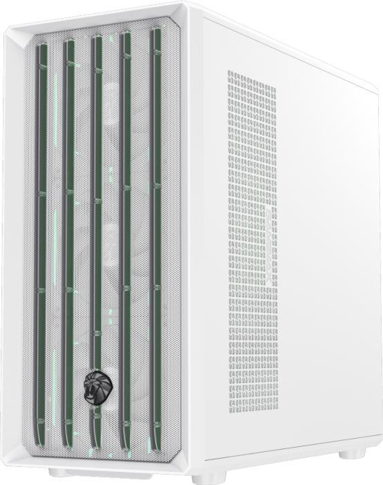 Actual product image GameMax Boitier Moyen Tour ATX Claw 460 avec panneau vitré (Blanc) (ATX, ITX, mATX)