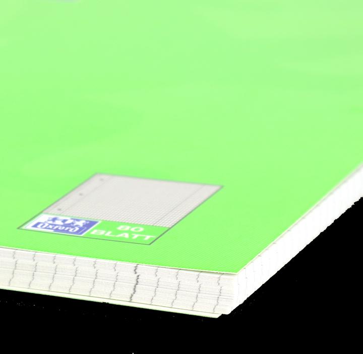 Actual product image Oxford College notebook (A4+, Lined, Checked, Soft cover)