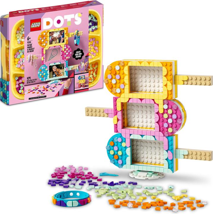 Productafbeelding LEGO IJsco fotolijstje & armband (41956, LEGO stippen)