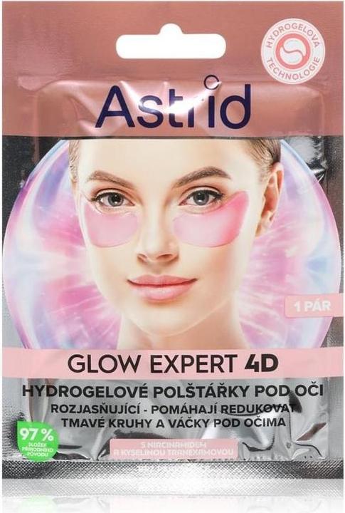 Image du produit Astrid - Glow Expert 4D Brightening Hydrogel Eye Pads with Niacinamide (Gel pour le soin des yeux, Journée)