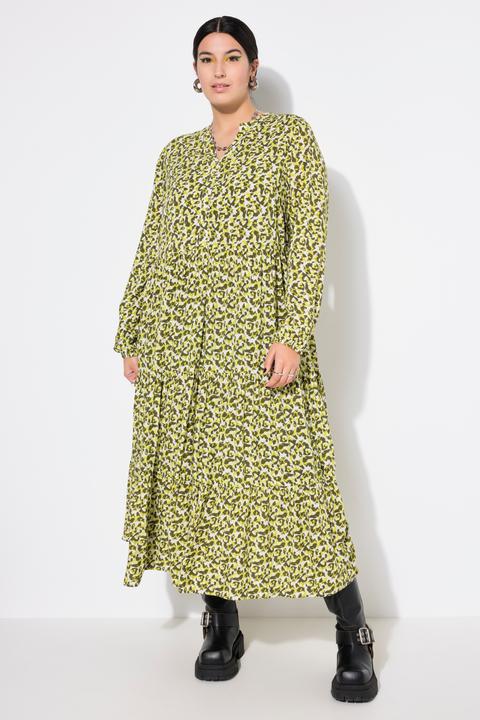 Produktbild Studio Untold Maxikleid, Modern-Leo, V-Ausschnitt, Volants (42, 44)