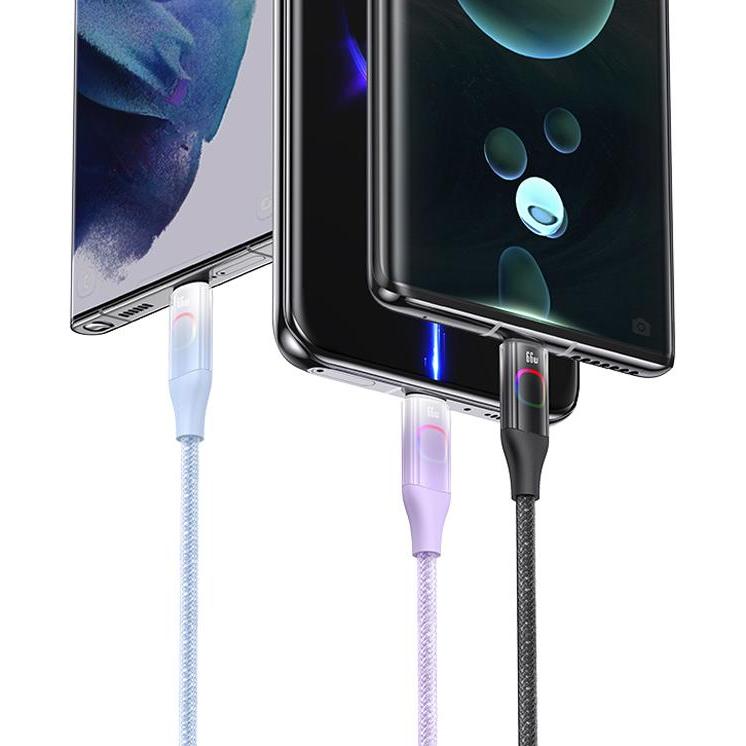 Thumbnail - EKO Ladekabel 66W USB-A auf Type-C 1.2m Display XM (USB 3.0), USB Kabel