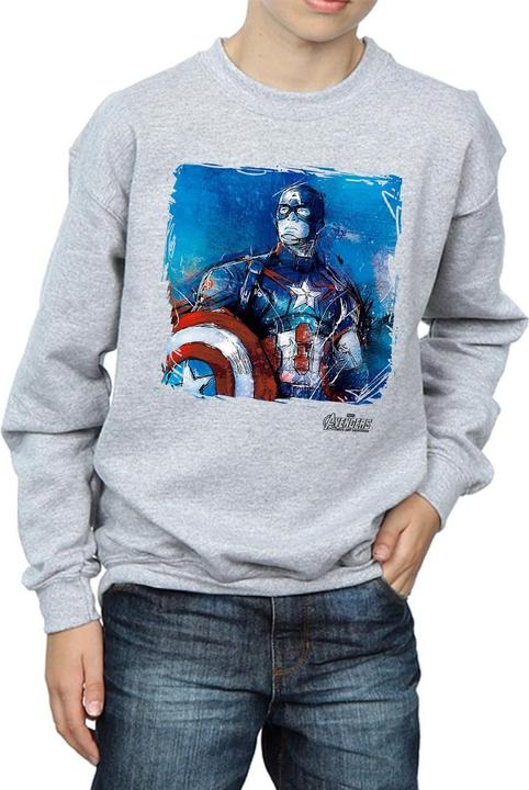 Produktbild Captain America Art Sweatshirt Jungen (140, 146)
