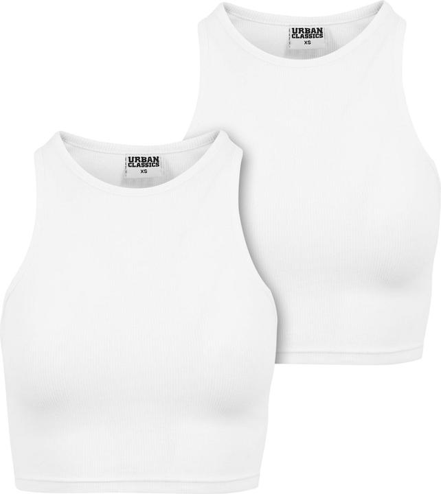 Actual product image Urban Classics Ladies Cropped Rib Top 2-Pack - 19707 (M, L)