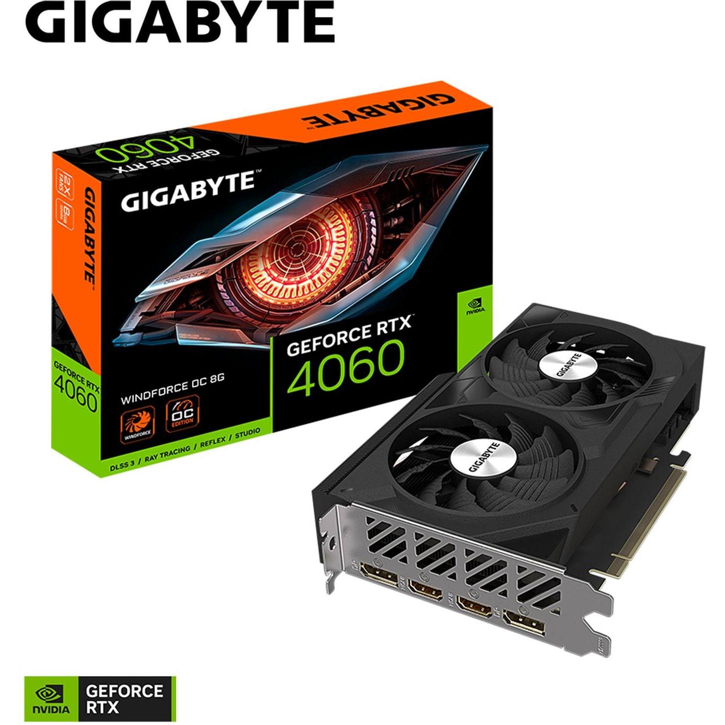 Gigabyte GeForce RTX 4060 WINDFORCE OC 8G (8 GB), Grafikkarte