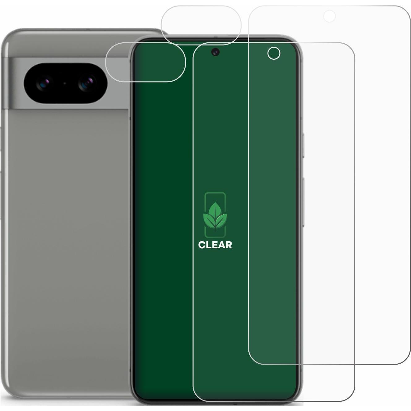 Thumbnail - ScreenLeaf Schutzfolie nachhaltiger Displayschutz Displayschutzfolie Folie Klar Transparent (2 Stück, Google Pixel 8), S...