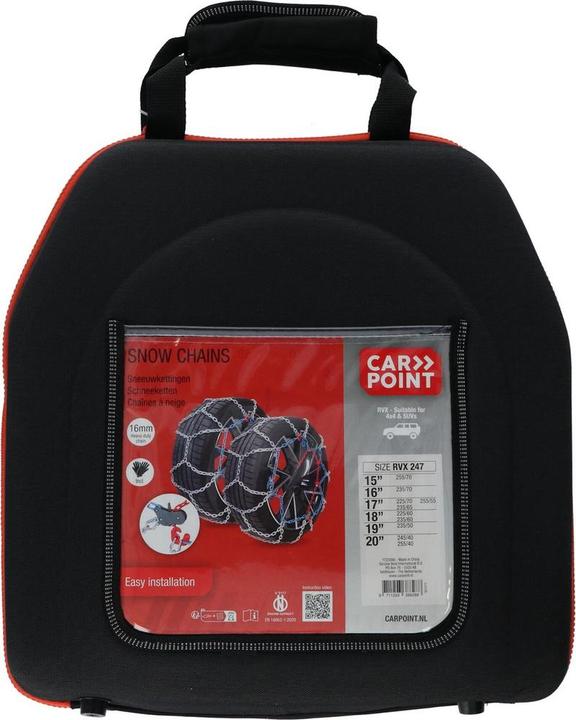 Produktbild Carpoint Autopunkt Schneeketten RVX-247 16mm