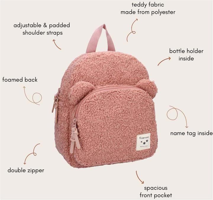 Immagine prodotto Kidzroom Rucksack Porto Beary Excited Pink