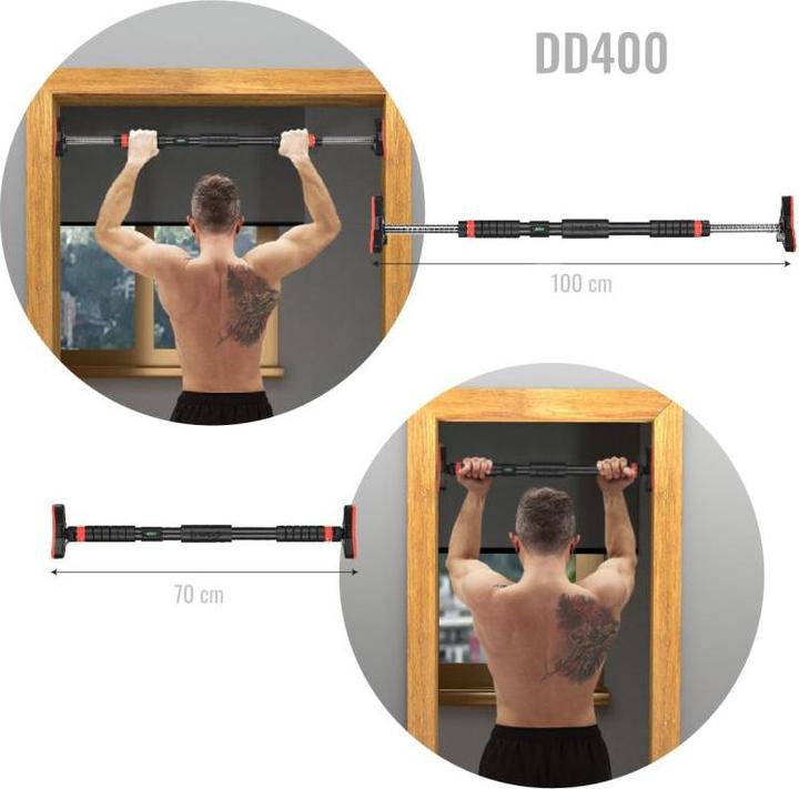 Actual product image HMS DD400 DOOR GYM BAR 70-106 CM