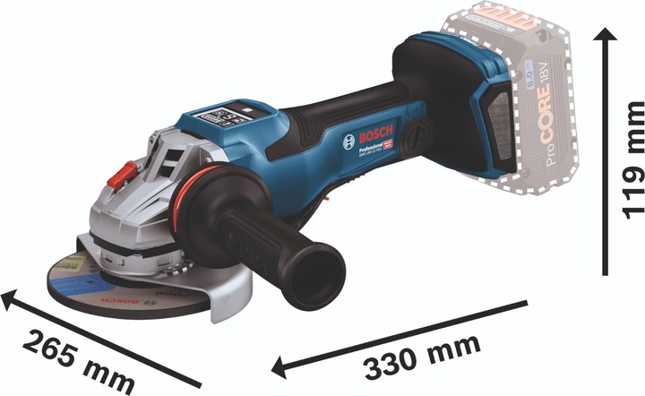 Immagine prodotto Bosch Professional Bosch GWS 18V-15 PSC Smerigliatrice angolare professionale a batteria 18 V 125 mm BITURBO Brushless (125 mm)