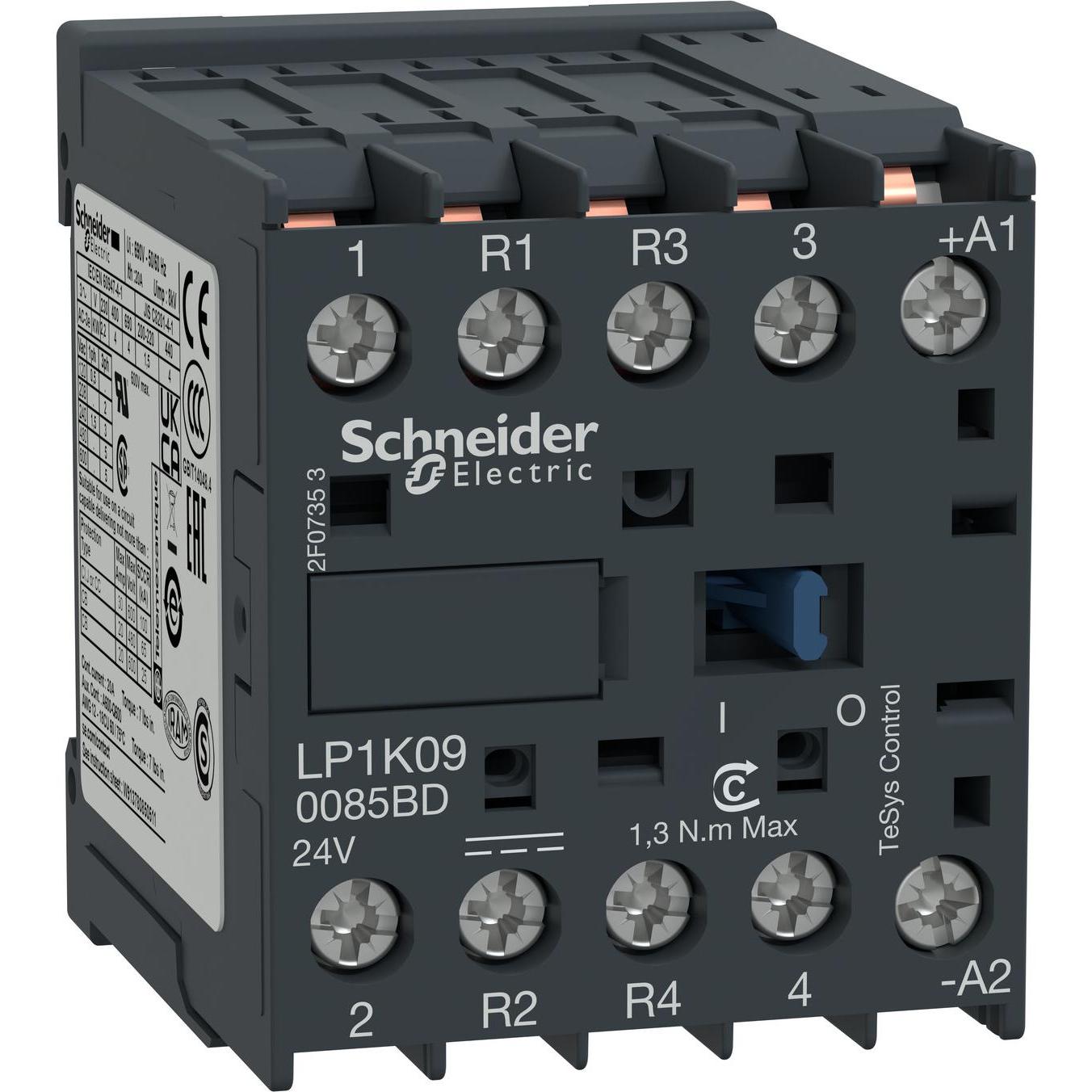 Schneider Electric Schütz 4-polig 2S 2Ö 20A 220VDC, Relais