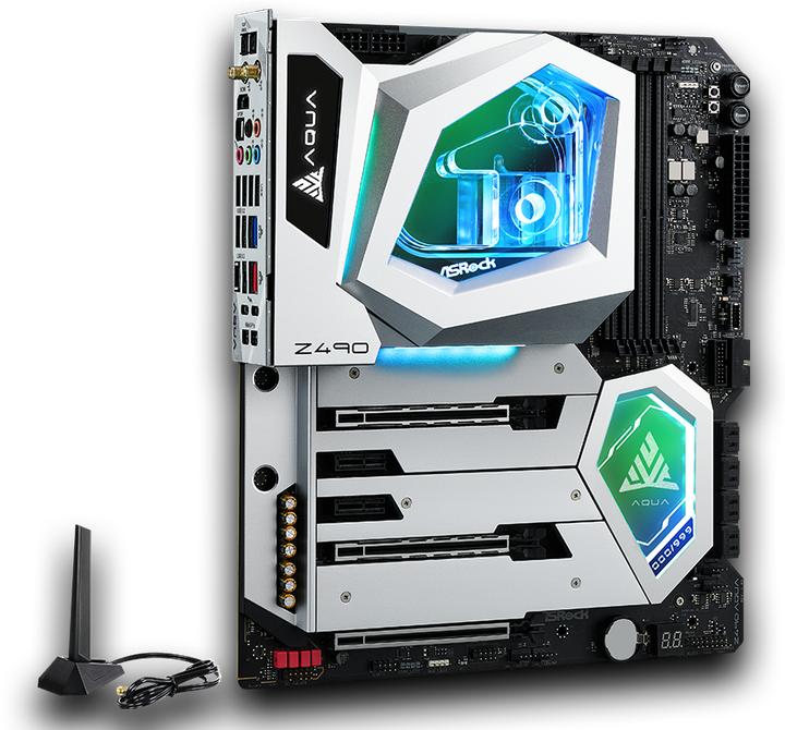 Produktbild AsRock Z490 Aqua (LGA 1200, Intel Z490, E-ATX)