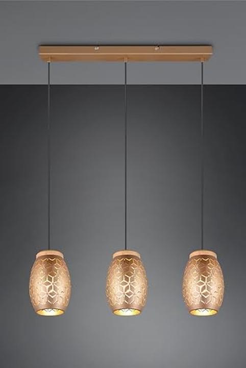 Actual product image Reality Bidar pendant light E27 3-way ⌀15cm Coffee Height-adjustable (E27)