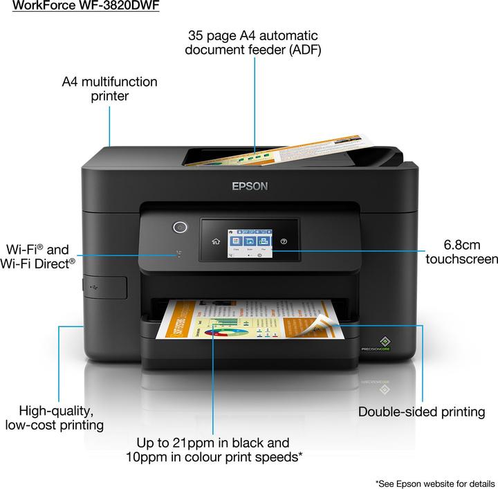 Produktbild Epson WorkForce Pro WF-3820DWF (Tintenpatrone, Farbe)