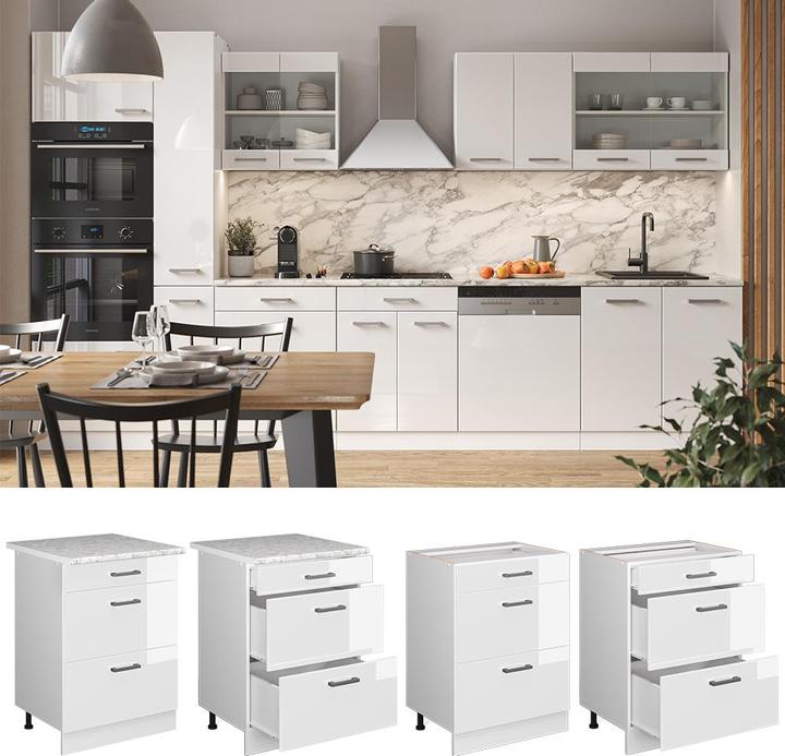 Produktbild Vicco R-Line mit Schubladen, AP Eiche (60 x 60 x 81.5 cm)