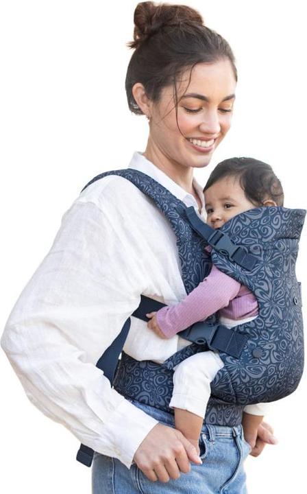 Immagine prodotto Infantino Flip Advanced 4-in-1 Babytrage "Navy Floral" – Ergonomische Babytrage mit 4 Tragepositionen