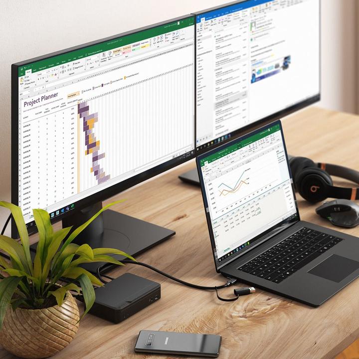 Productafbeelding Alogic Universele tweeling (USB-C, USB-A, 10 Havens)