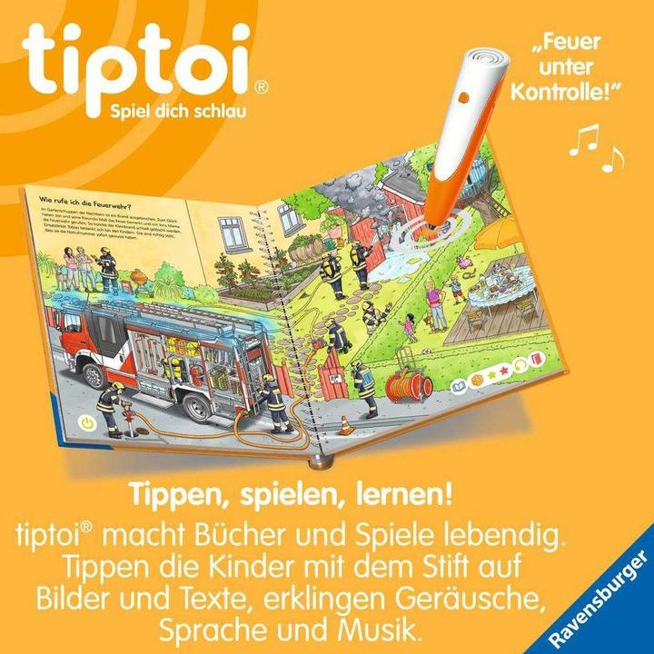 Actual product image tiptoi Bei der Feuerwehr (German, Daniela escape, Niklas Böwer, 2022)