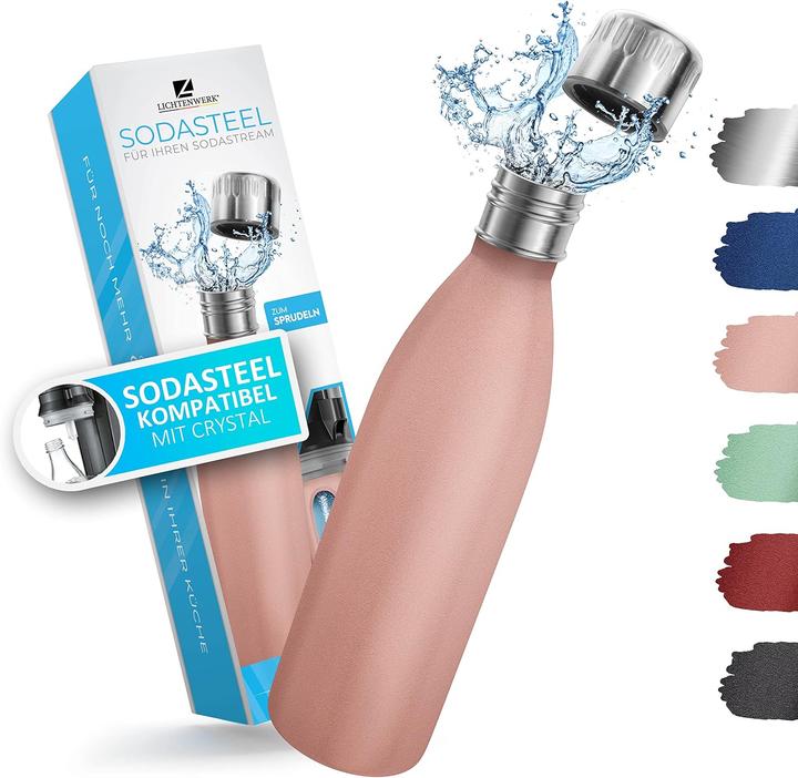 Actual product image Lichtenwerk Premium Edelstahl Trinkflasche, spülmaschinenfest