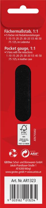 Image du produit Aristo Mètre en éventail (15 cm)