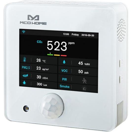 MCO Home Sensore multiplo con 9 funzioni, Termometro + Igrometro