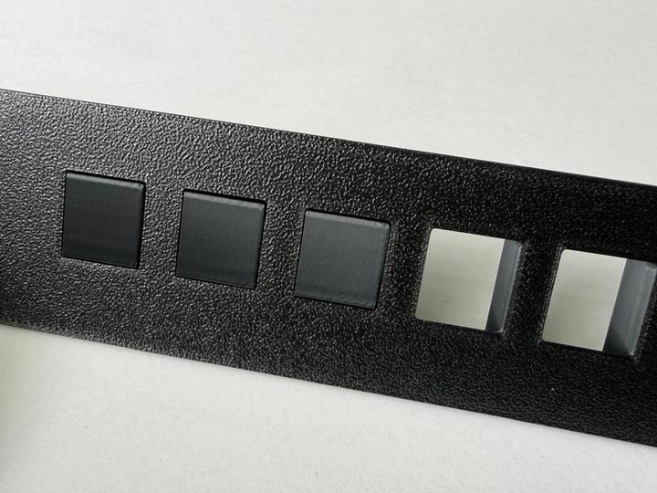 Produktbild Soixx 20x Keystone Modul Blindabdeckung Abdeckung Datenbuchse Netzwerk Schwarz (Keystone Modul)