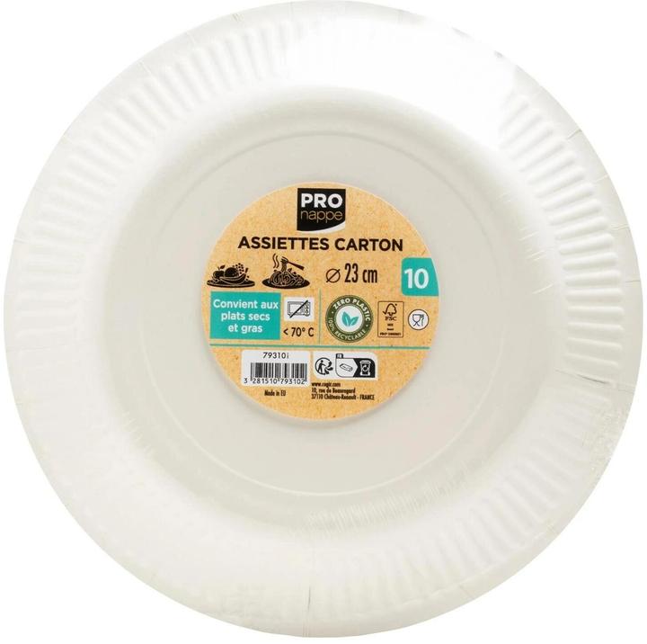 Produktbild PROnappe 10 Pappteller Ø 23,0 cm (23 cm)