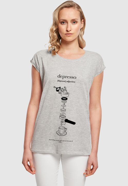Produktbild Mister Tee MisterTee Ladies Depresso Extended Shoulder Tee - 174691 (L)