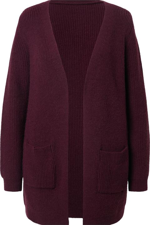 Immagine prodotto Ulla Popken Cardigan lungo con abbottonatura, scollo a V e maniche lunghe (62)