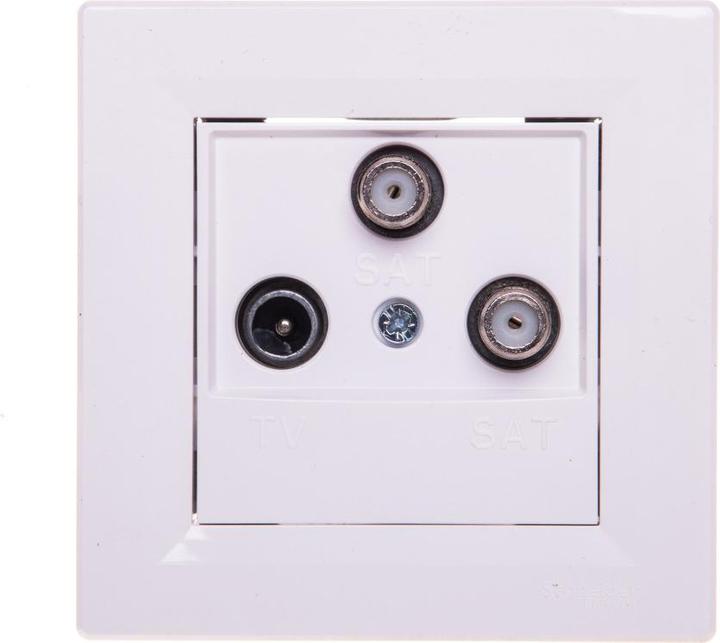 Schneider Electric TV-SAT-SAT-Antennendose 1dB weiss - EPH3600121 (Antennendose)