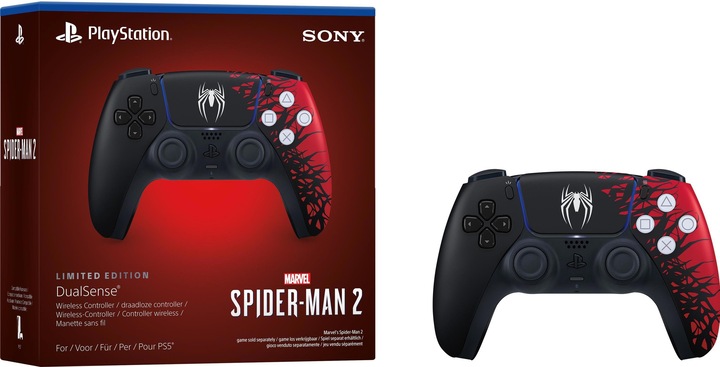 Actual product image Sony DualSense Wireless Controller – Marvel’s Spider-Man 2 Limited Edition (PS5)